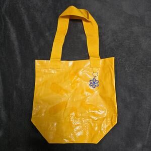 Walmart Delivers Vinyl Tote Bag With Keychain Yellow Reusable Yellow